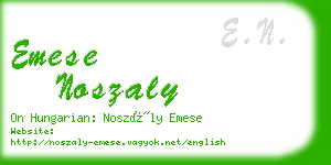 emese noszaly business card